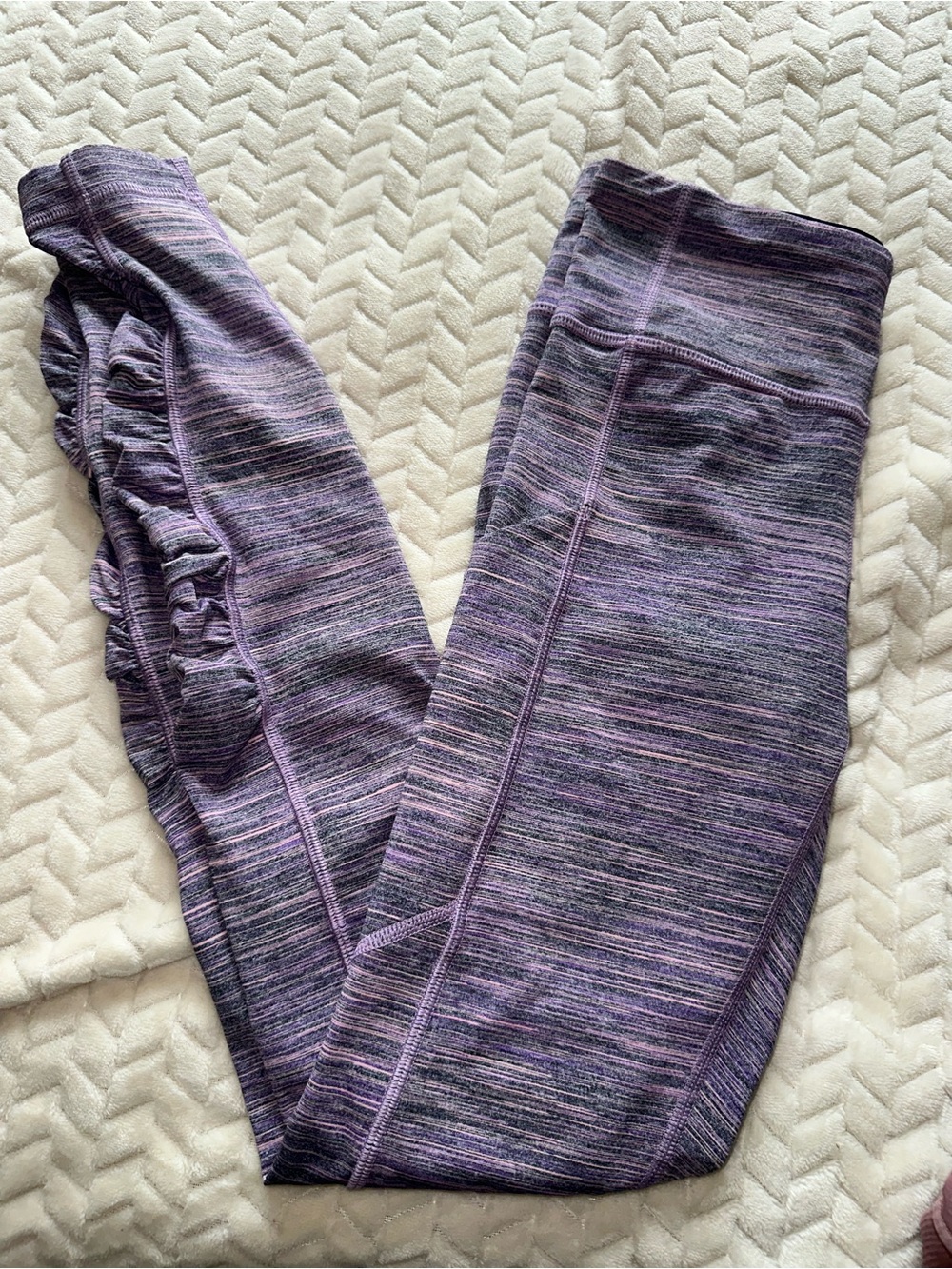 Lululemon Speed Tight IV Space Dye Violet Black Grape Size 4